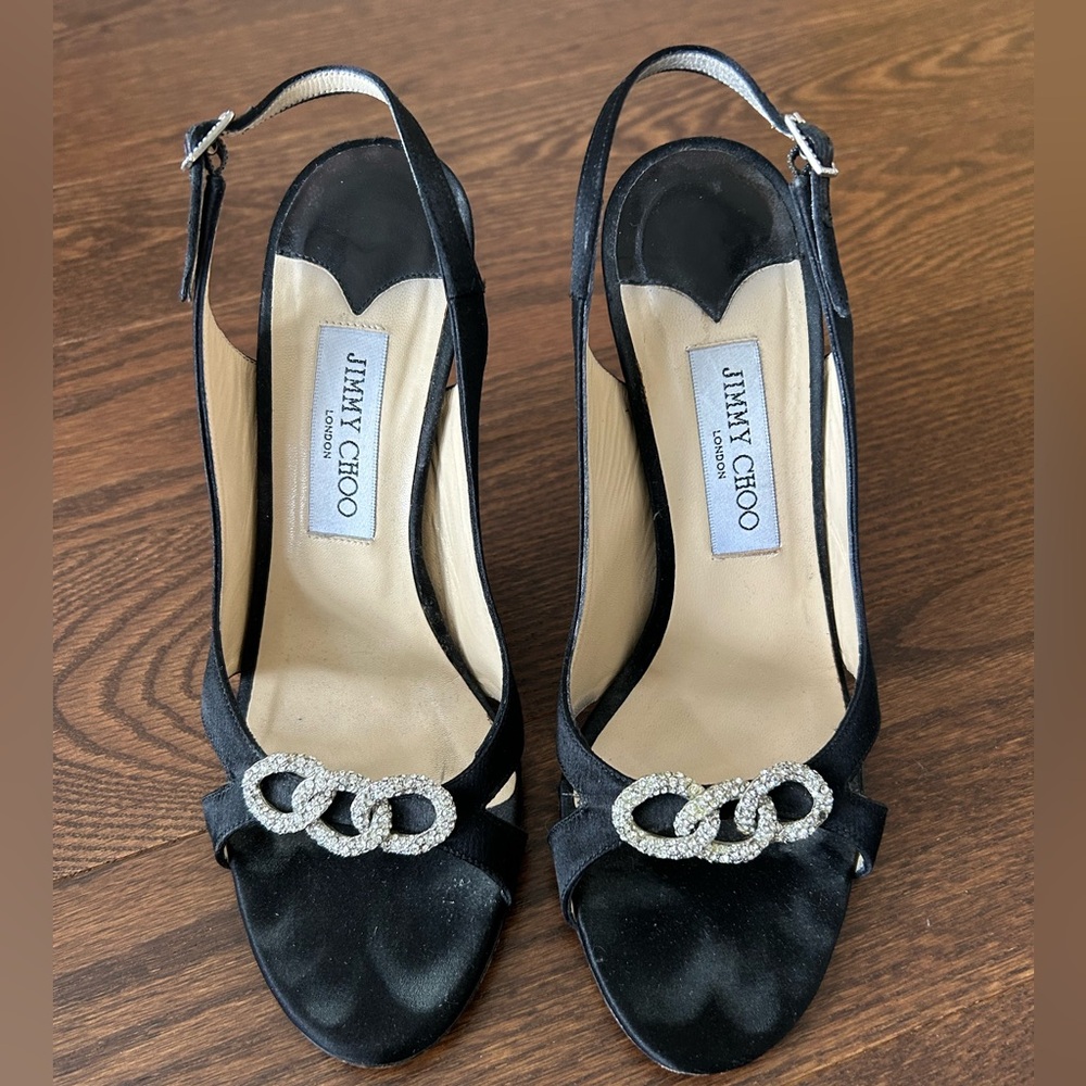 Jimmy Choo Satin Sandals size 8.5